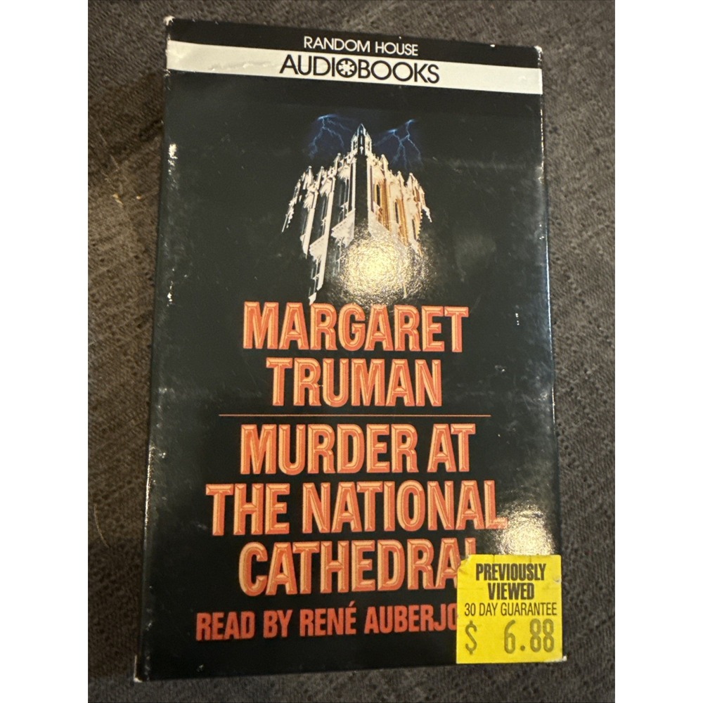 Murder at the National Cathedral by Margaret Truman, Audio‎ Book, Cassette, VG